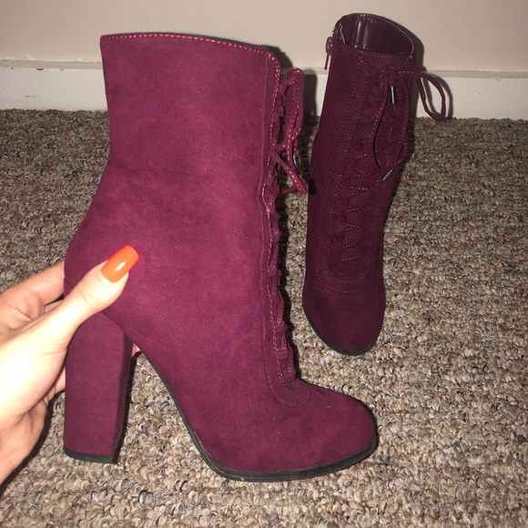 Carlos Santana Shoes - Carlos Santana suede heeled ankle boots size 6